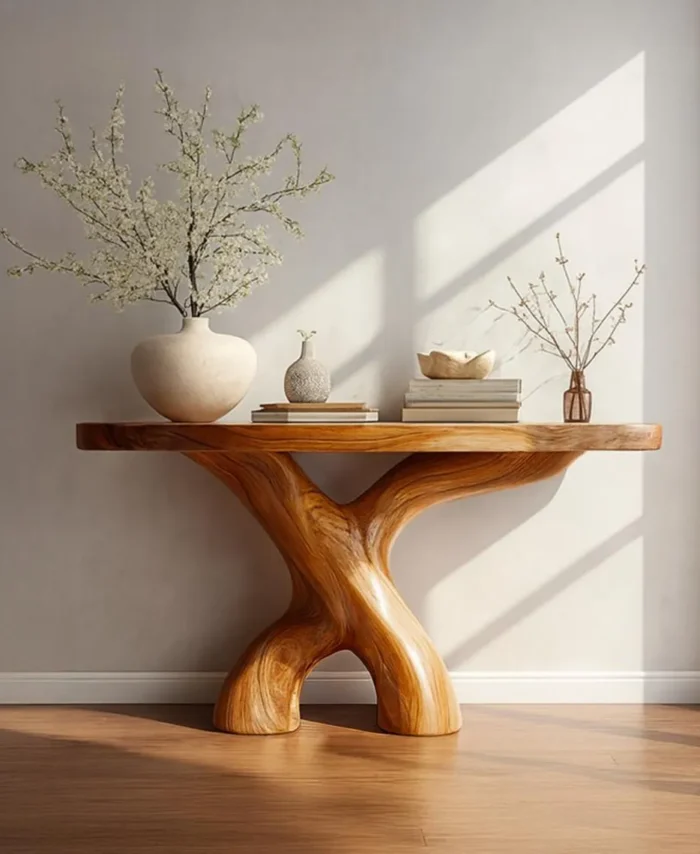 Farmhouse Console Table Reclaimed Wood Handmade
