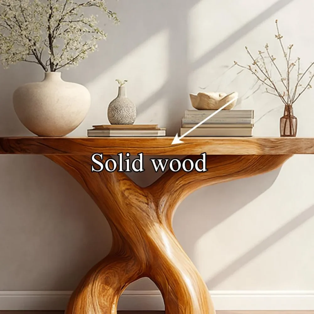 Farmhouse Console Table Reclaimed Wood Handmade - Image 3