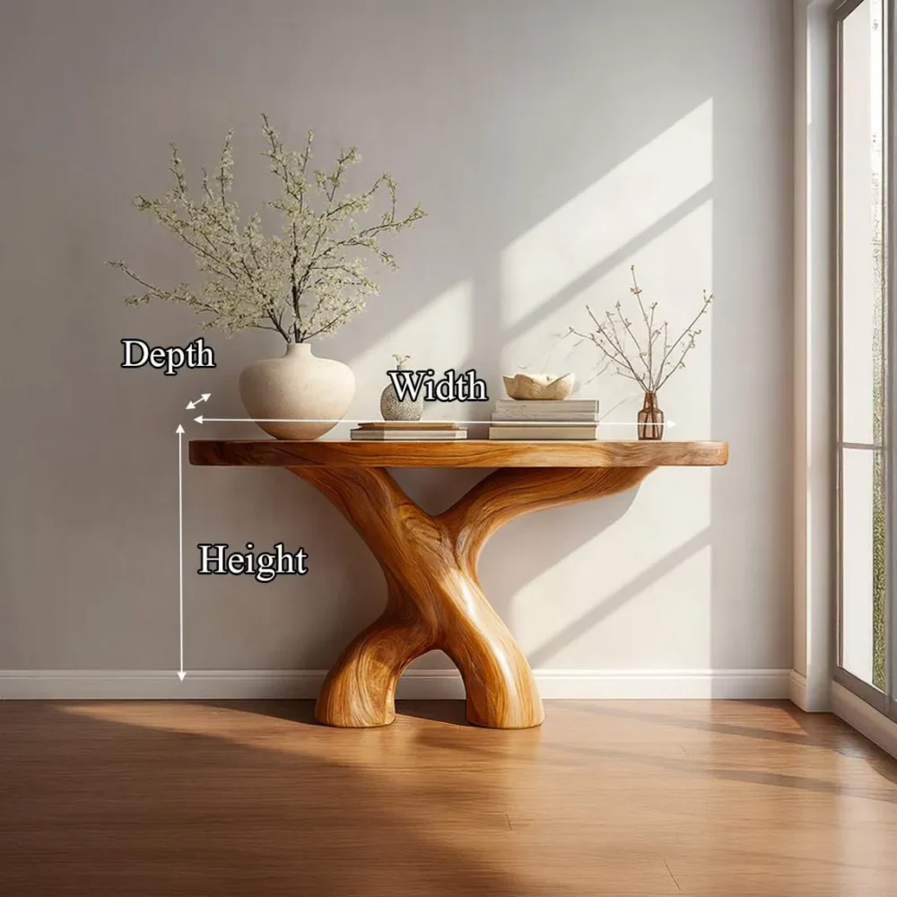 Farmhouse Console Table Reclaimed Wood Handmade - Image 5